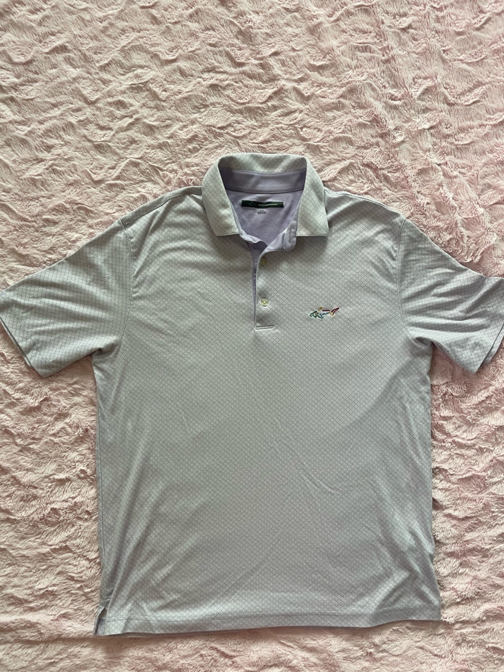 Greg Norman‎ Collection Light Lavender Micro-Pattern Polo